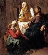 Johannes Vermeer Christ in the House of Martha and Mary Sweden oil painting artist